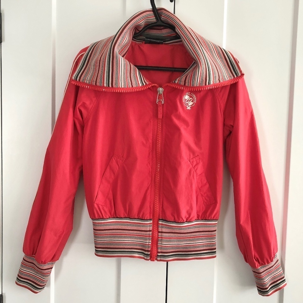 Diesel, Vintage, Bomber Jacket, Embroidered, Cowl Neck, Size S, Nice Condition